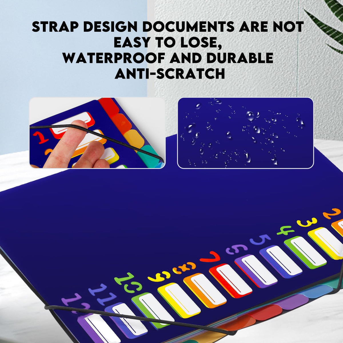 24 Pockets Expanding File Folder Organizer,Accordion File Organizer