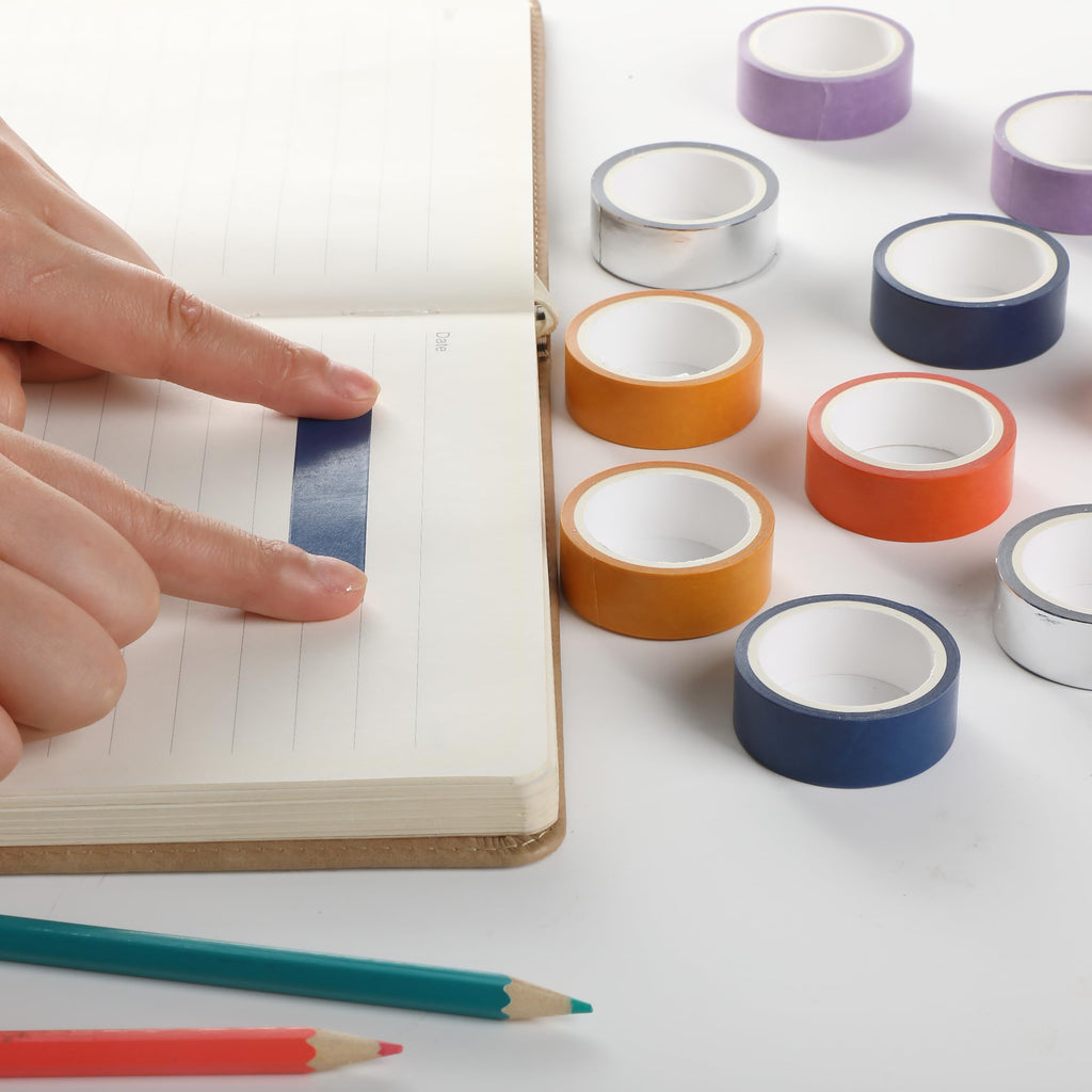 Mr. Pen- Washi Tape Set, 10 Rolls, 5.5 Yards/Roll