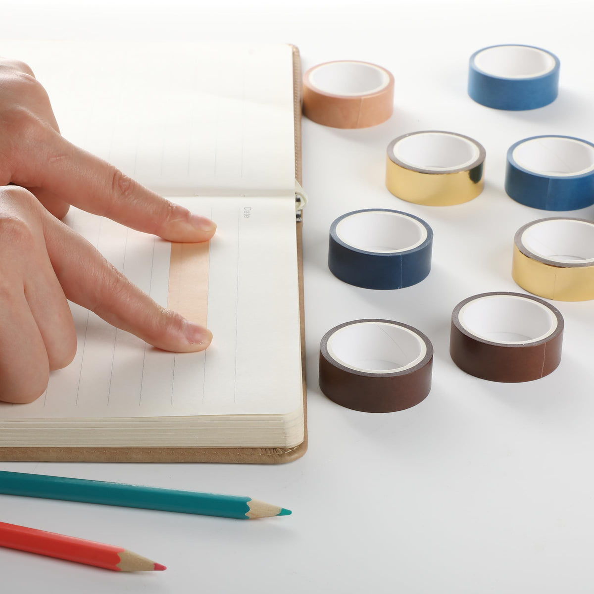 Mr. Pen- Washi Tape Set, 10 Rolls, 5.5 Yards/Roll