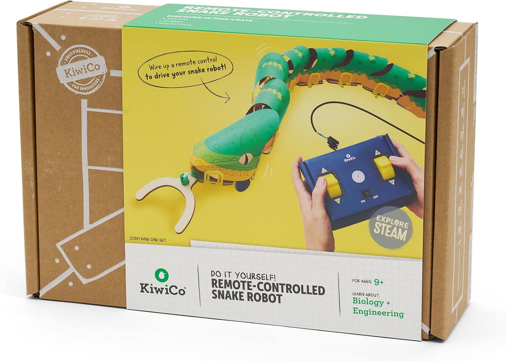 KiwiCo Remote Control Snake Robot - DIY Robotics Building Kit for Ages 9+