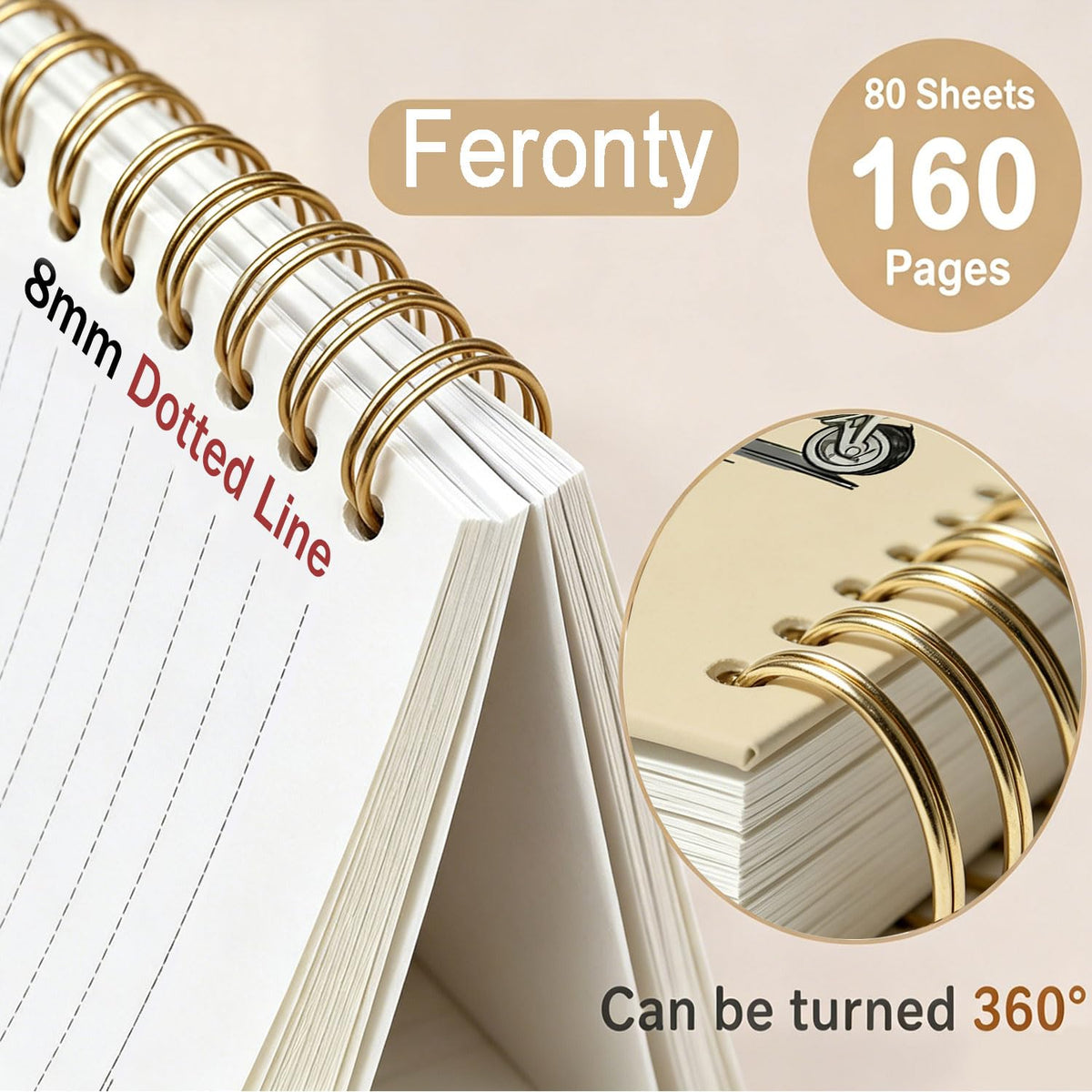 Frog Notebook, Frog Office Supplies, Cute Spiral Journal for Teens