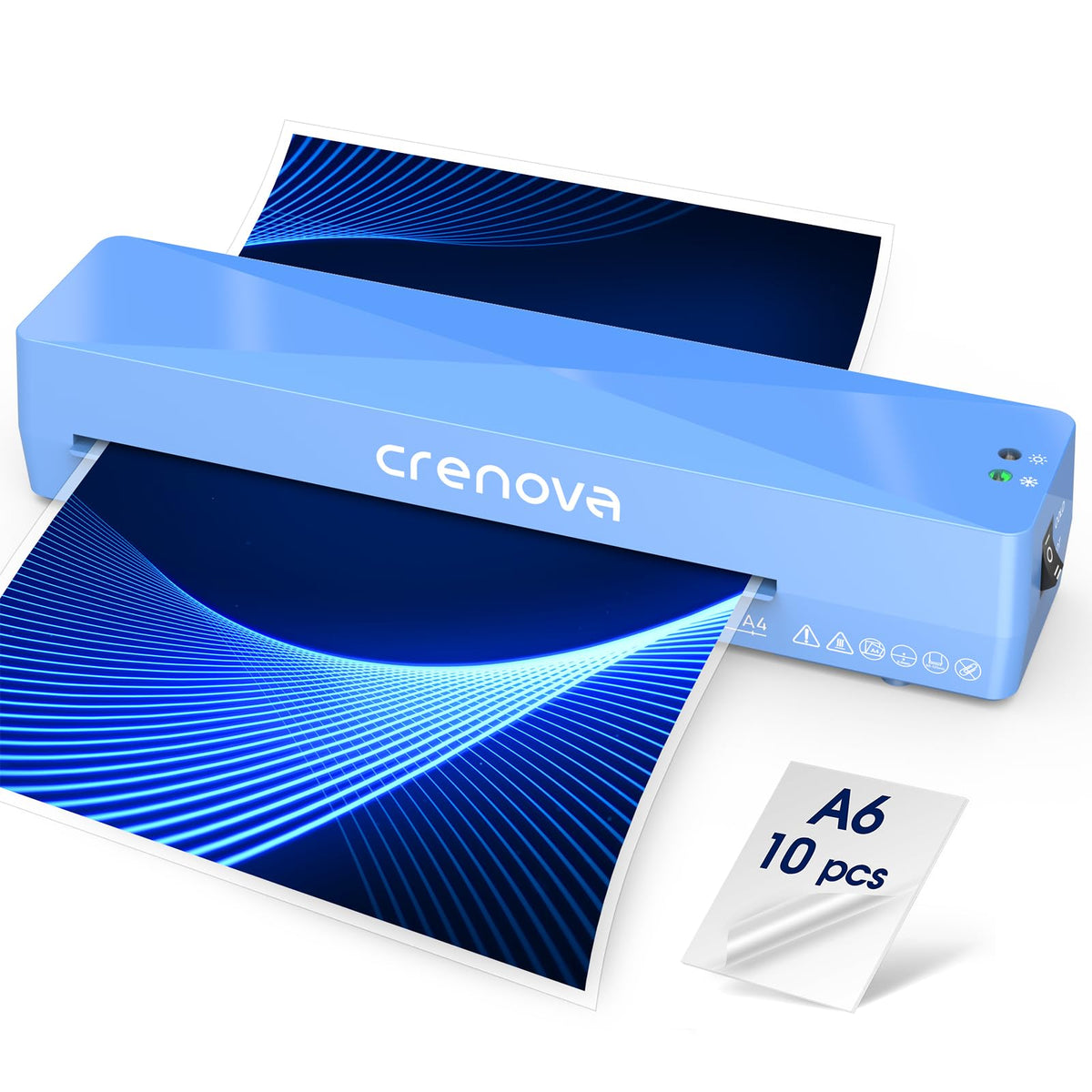 13" A4 Thermal Laminator with 10 Laminating Sheets