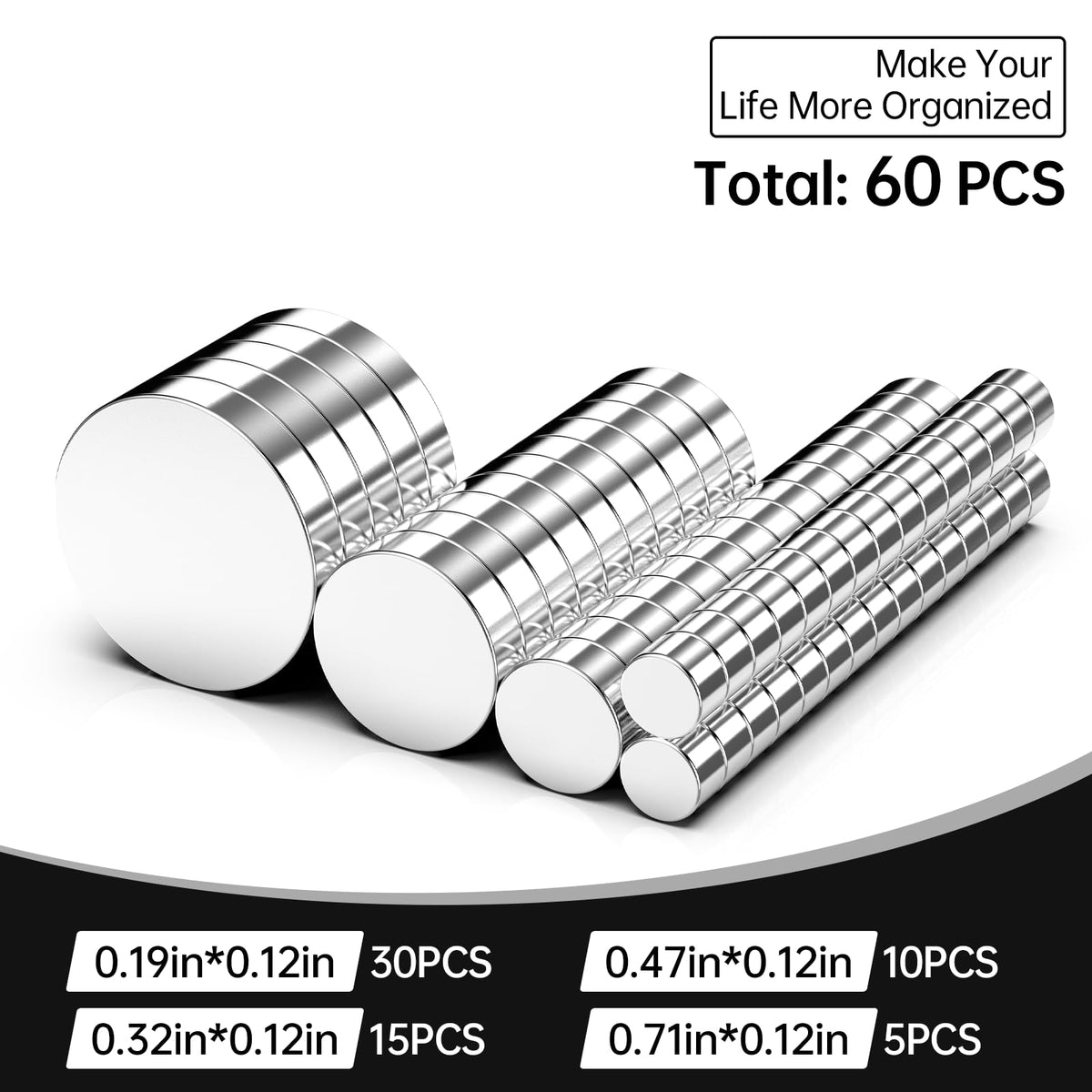 350Pcs Magnets for 3D Printing, Rare Earth Magnets for Crafts