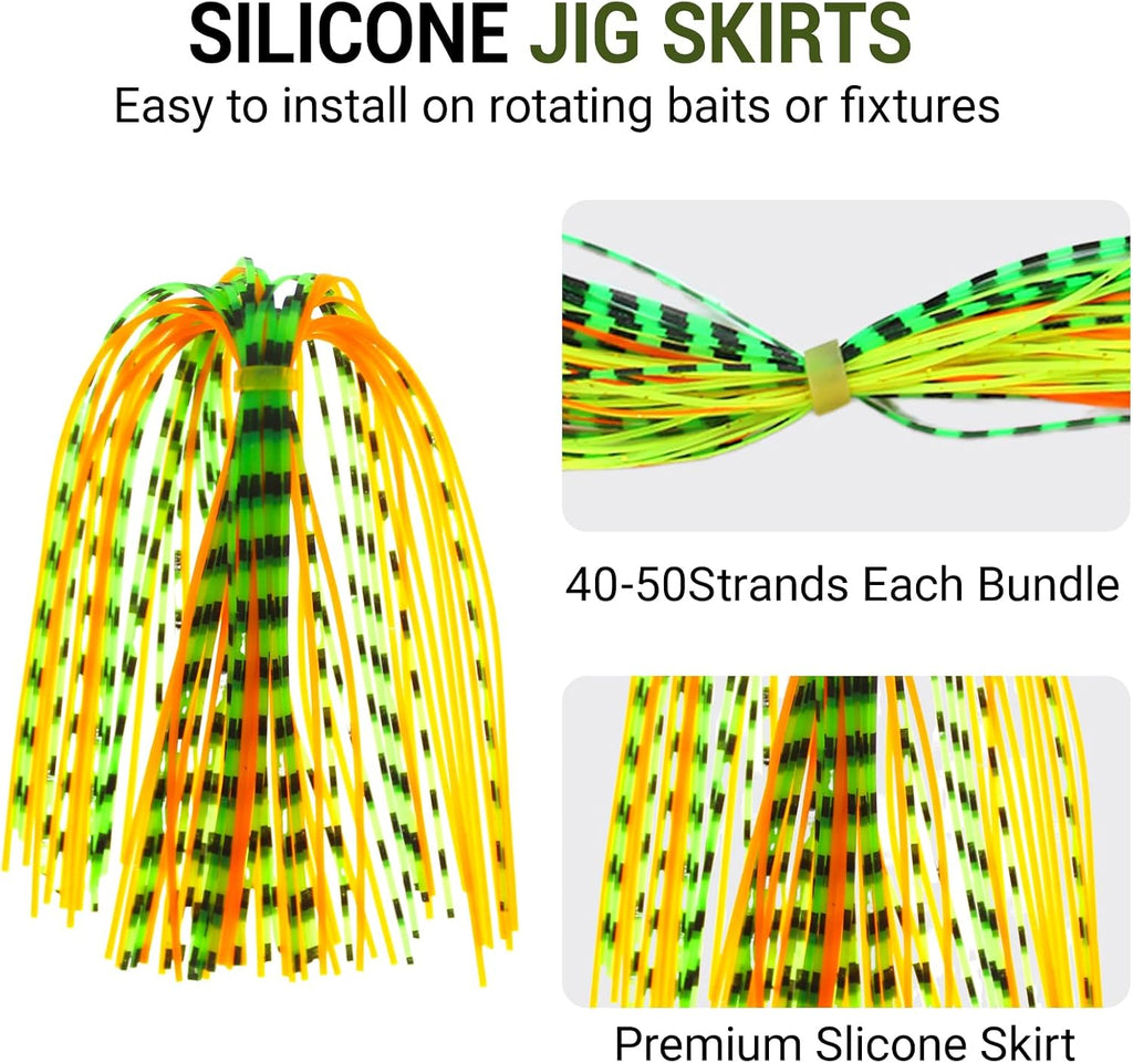 Silicone Skirt & Legs Fly Tying Material (Multi-Color Pack)
