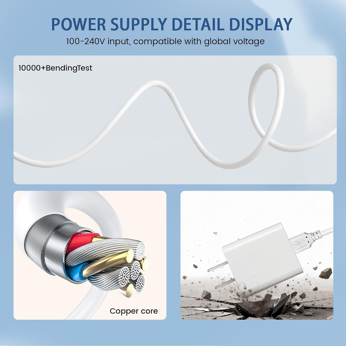 Power Cord Compatible with Flycatcher Smart Sketcher 2.0 Only for V1