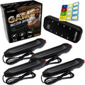 Digital Energy Handheld Game System - Console Displays First Buzz-in - Great for Jeopardy, Family Feud, Trivia and Buzzer Games - Console with 4 Joystick Buzzers