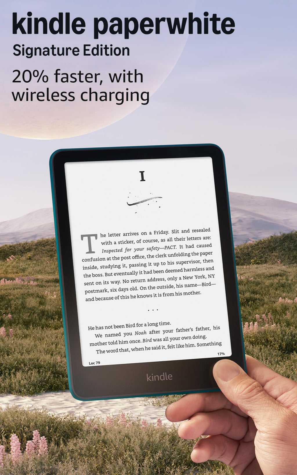 Amazon Kindle Paperwhite Signature Edition 32GB (2024 model) – Auto-adjusting front light, wireless charging, and weeks of battery life – Metallic Black