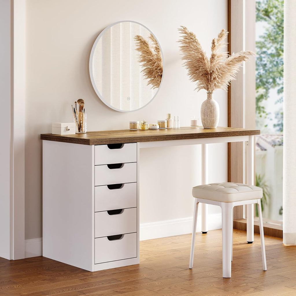 LITTLE TREE 47-Inch Five-Drawer Student Desk