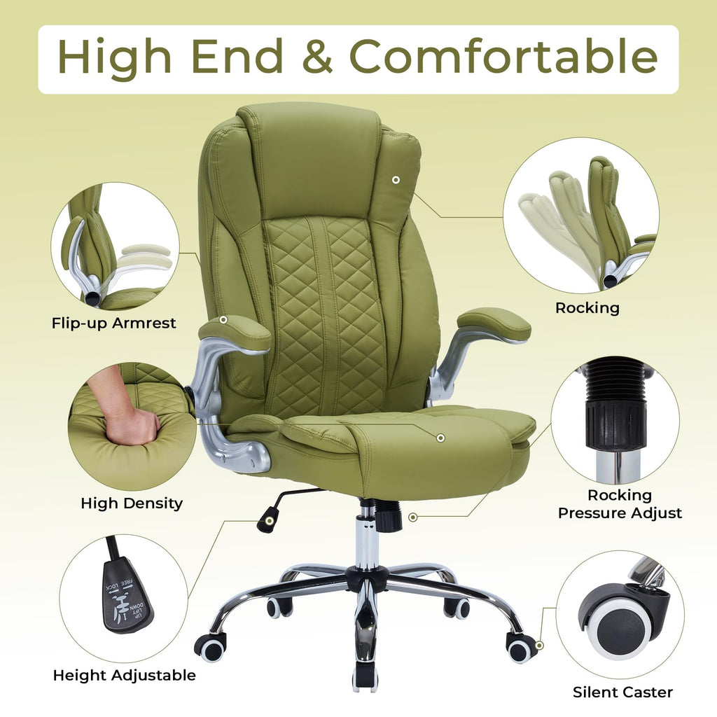 HESL 350 lb High-Back Executive Desk Chair (Multiple Colors)
