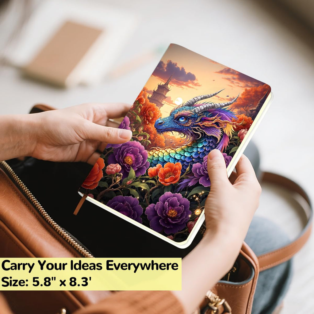 Cute Axolotl Leather Lined Journal 200 Pages A5 Ruled Notebooks 02