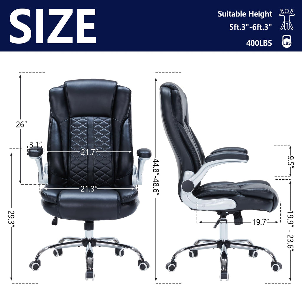 HESL 350 lb High-Back Executive Desk Chair (Multiple Colors)