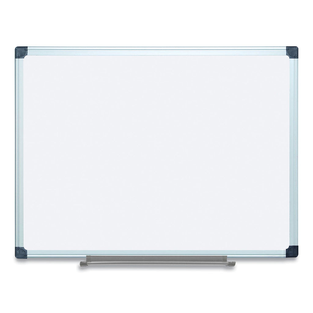 MasterVision Porcelain Value Dry Erase Board, 36 x 48, White, Aluminum Frame