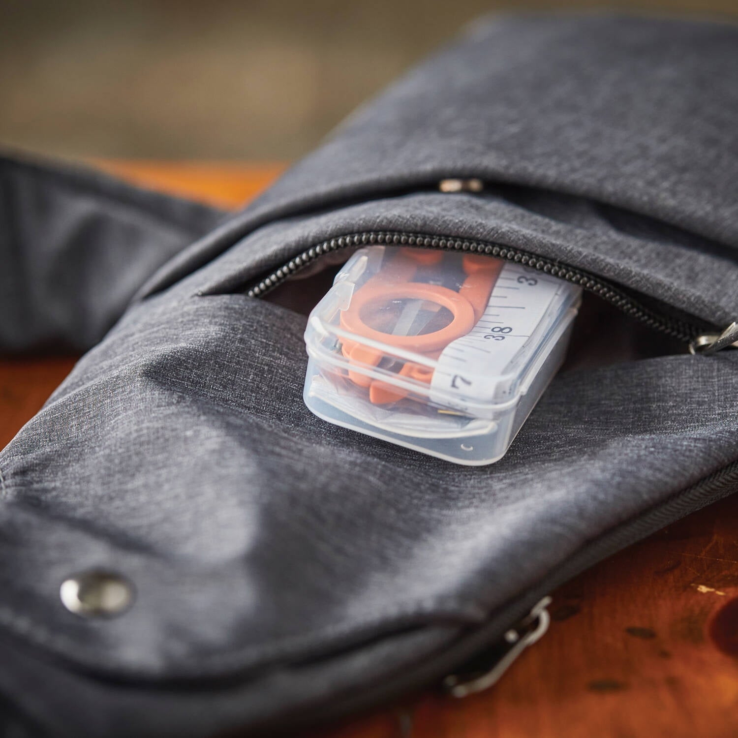 Fiskars Travel Sewing Kit with Orange TSA-Compliant Folding Scissors,