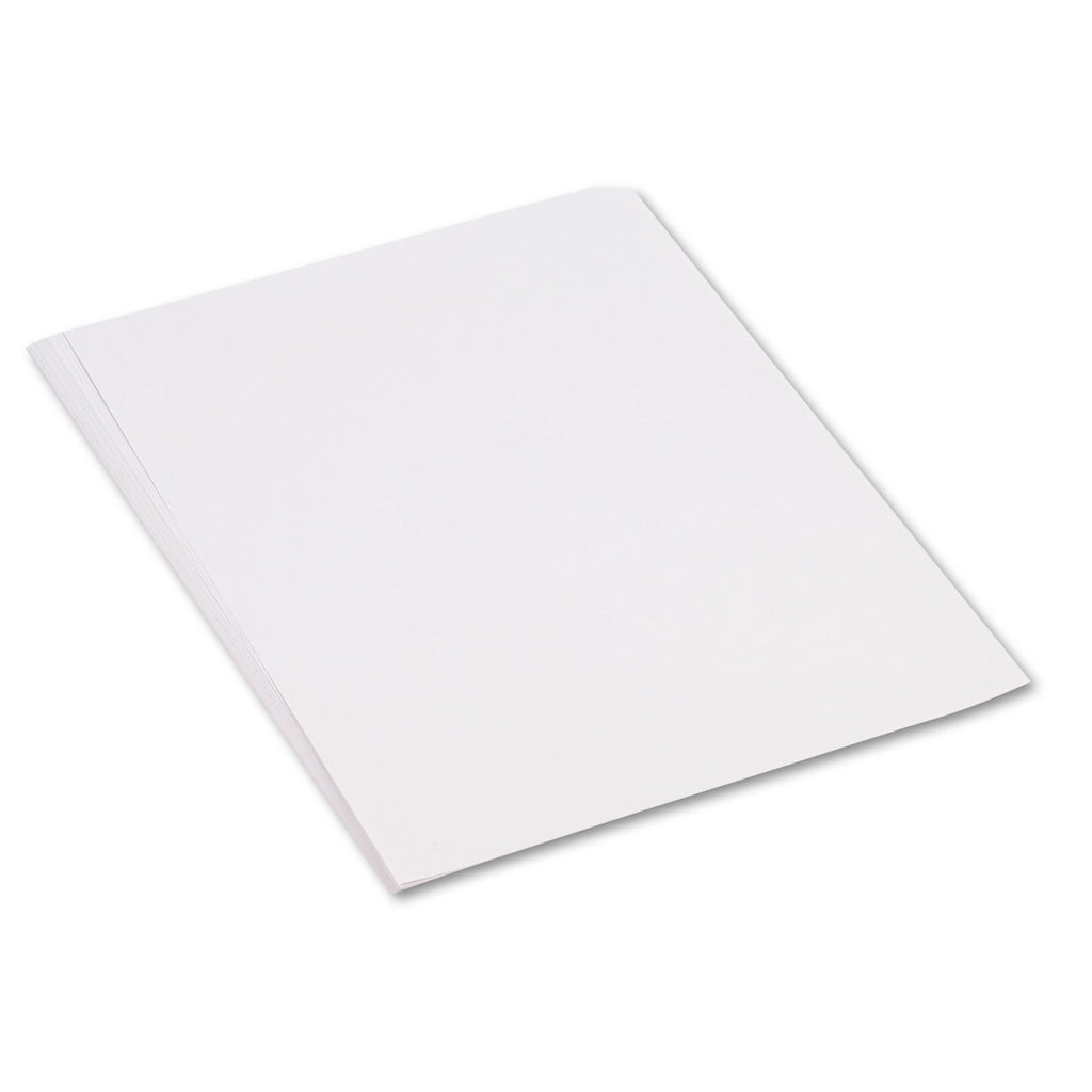 Prang SunWorks Construction Paper, 50 lb Text Weight, 18 x 24, Bright White, 50/Pack
