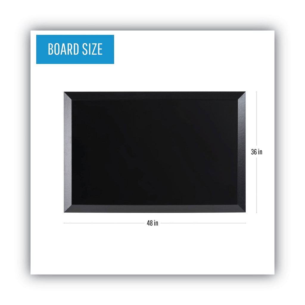MasterVision Kamashi Wet-Erase Board, 48 x 36, Black Frame