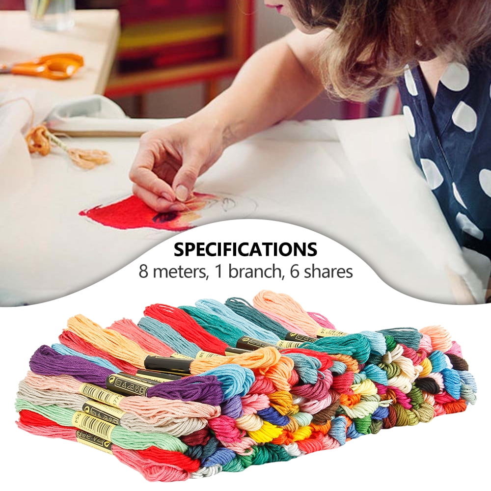EUWBSSR 2 Sets 100 Colors Cotton Embroidery Floss Cross Stitch Thread