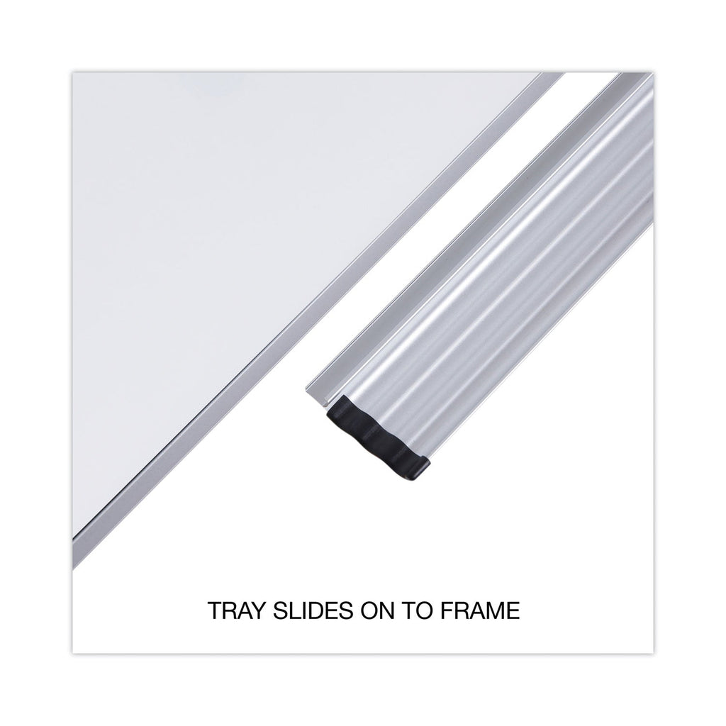 Universal Magnetic Steel Dry Erase Board, 24 x 18, White, Aluminum Frame