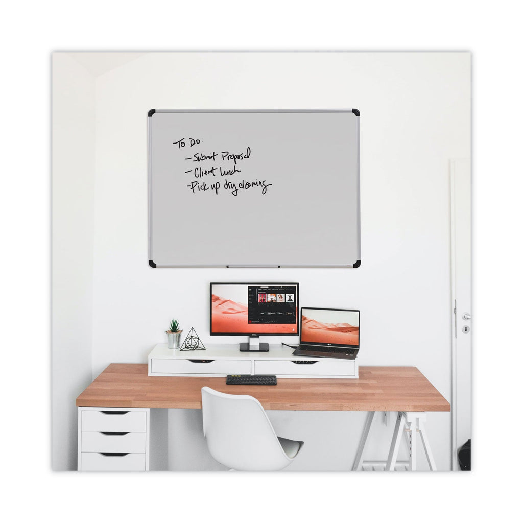 Universal Porcelain Magnetic Dry Erase Board, 48 x 36, White