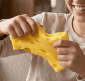 Squeezy CHEESE BLOCK Sensory Toy