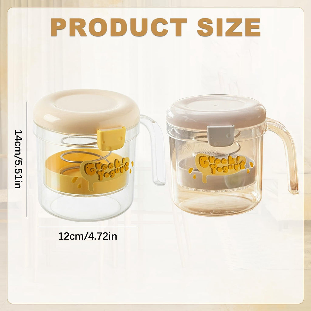 Greek Yogurt Strainer with Lid, Yogurt Maker, Yoghurt Filter with Ultr