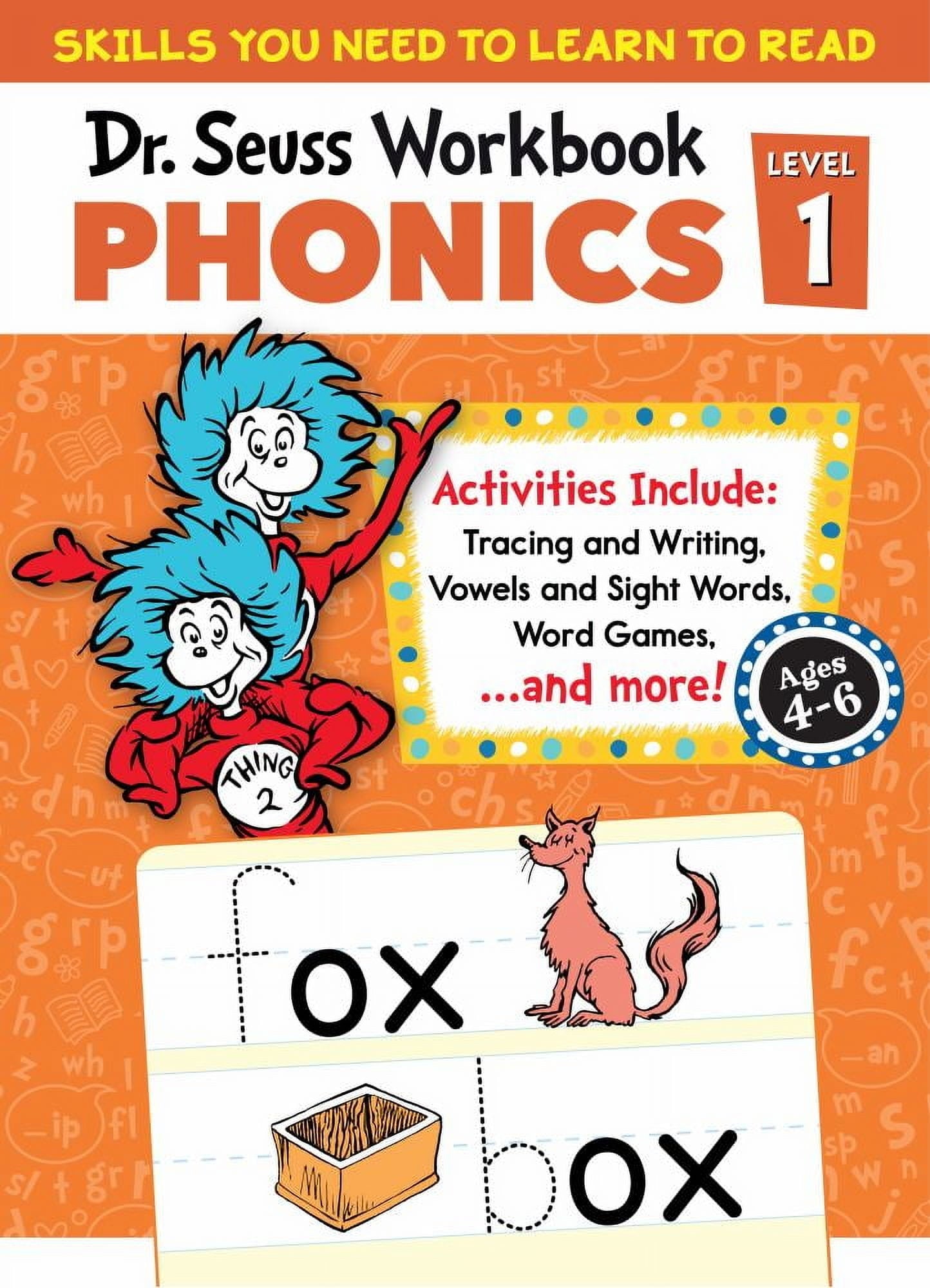 DR SEUSS: Dr. Seuss Phonics Level 1 Workbook: A Phonics Workbook to He