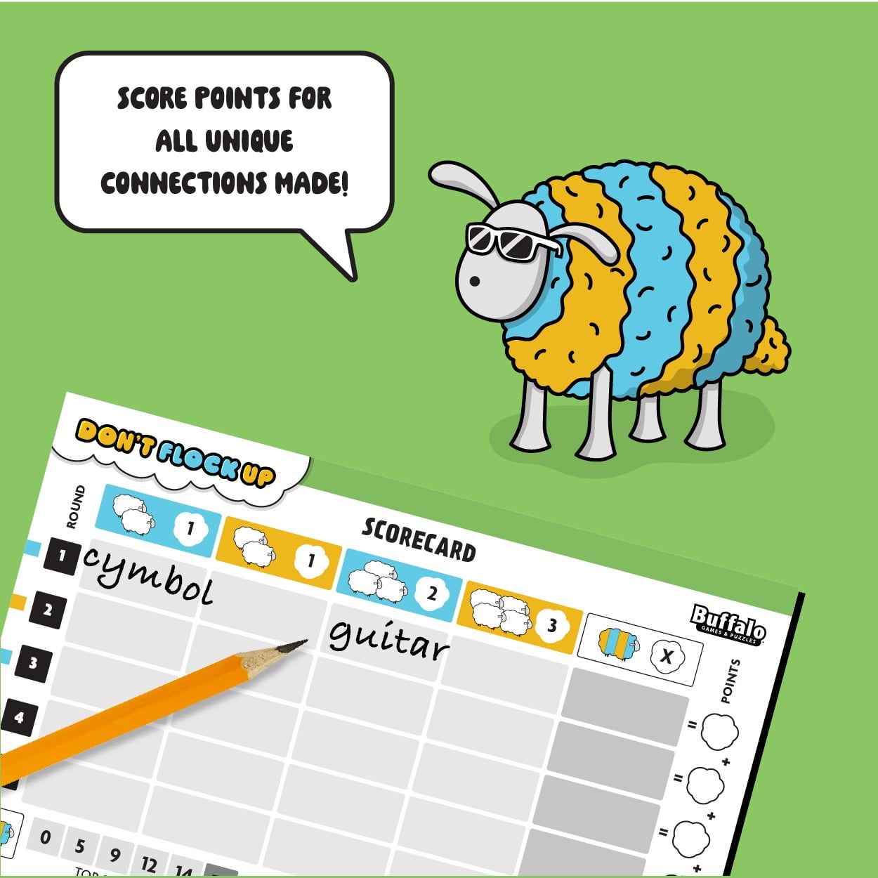 Don't Flock Up Family Board Game for Ages 10+ by Buffalo Games