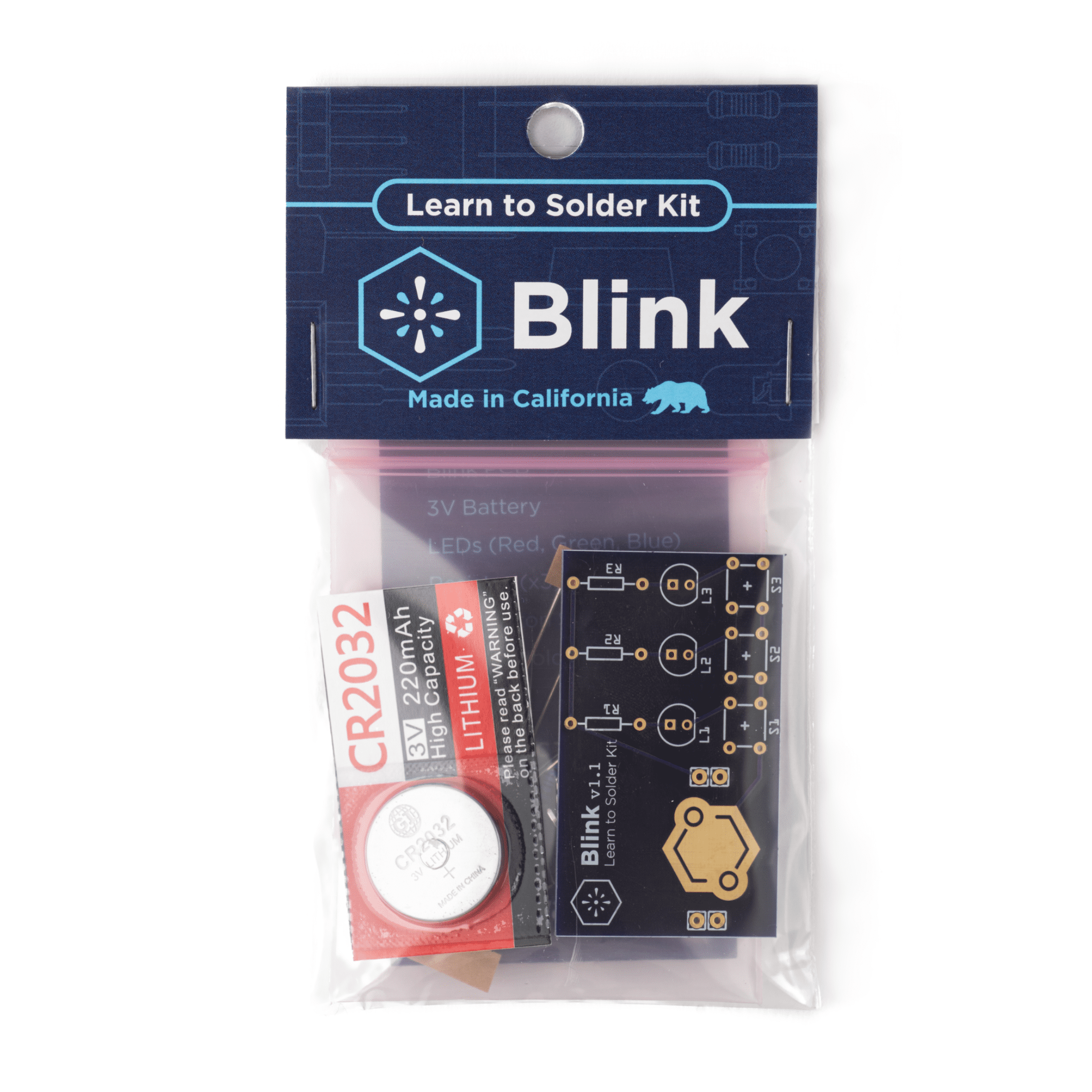 Blink | Learn to Solder Kit | Educational STEM Electronics Kit