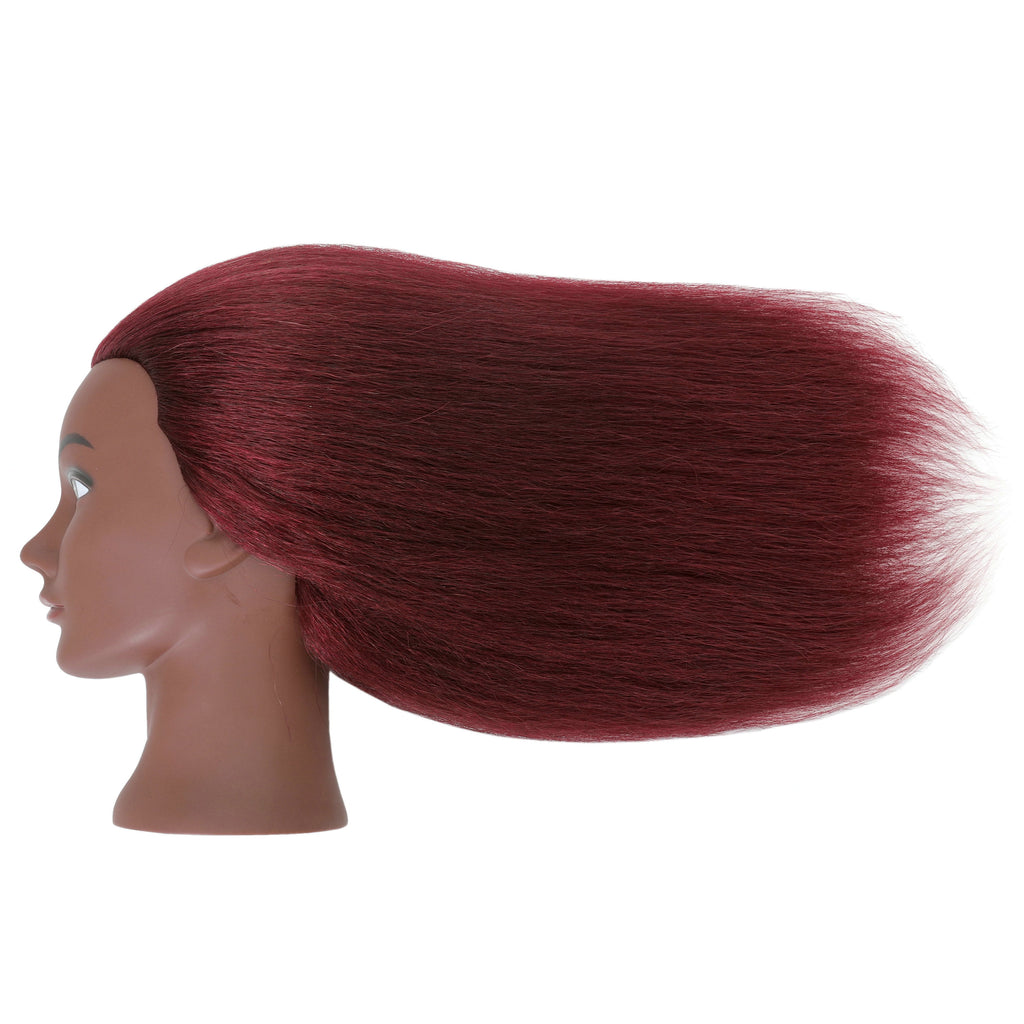 LOHXINHAIR African American Mannequin Head 100% Human Hair for Practic