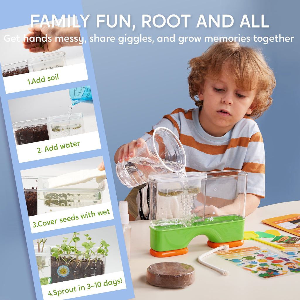 Klever Kits 2 in 1 Root Viewer Kit - Grow Your Own Plant, Educational