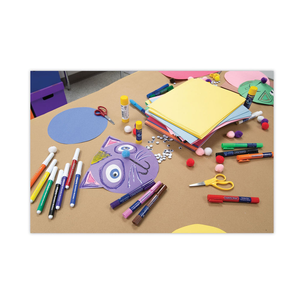 Prang SunWorks Construction Paper, 50 lb Text Weight, 9 x 12, Assorted, 50/Pack