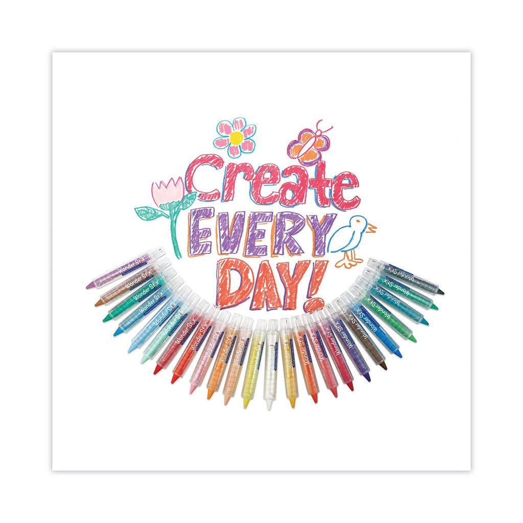 The Pencil Grip Wonder Stix, 3.75 x 0.2, Assorted Colors, 12/Pack