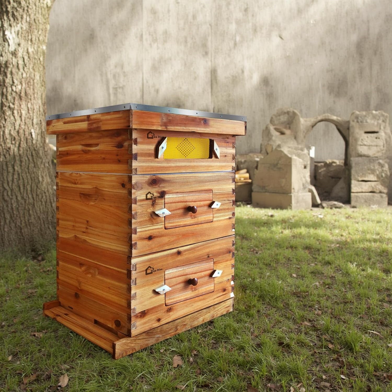 10-Frame Langstroth Beehive Starter Kit, Wax-Coated Complete Beehive K
