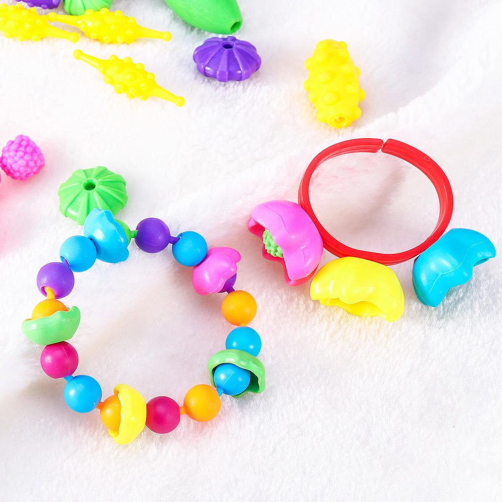 HOMEMAXS TOYMYTOY Snap Beads Set Creative DIY Necklace Bracelet Jewelr