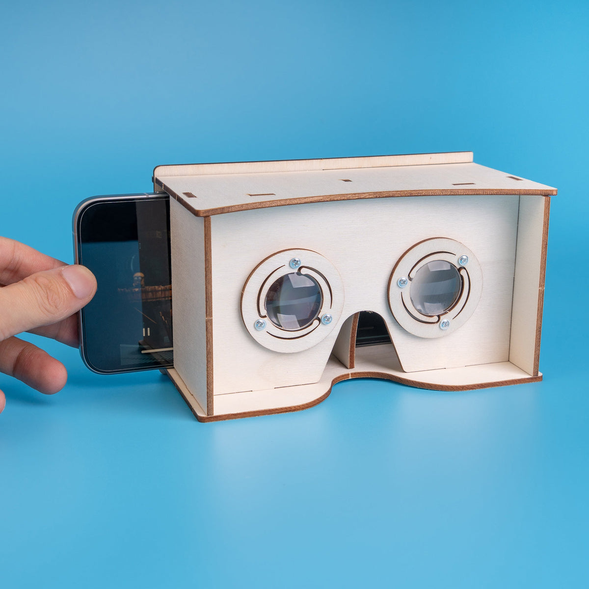 DIY Wooden VR Headset Kit – Build Your Own Smartphone Virtual Reality Viewer