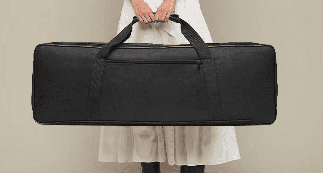 88-Key Foldable Digital Piano Keyboard with Portable Carrying Bag –