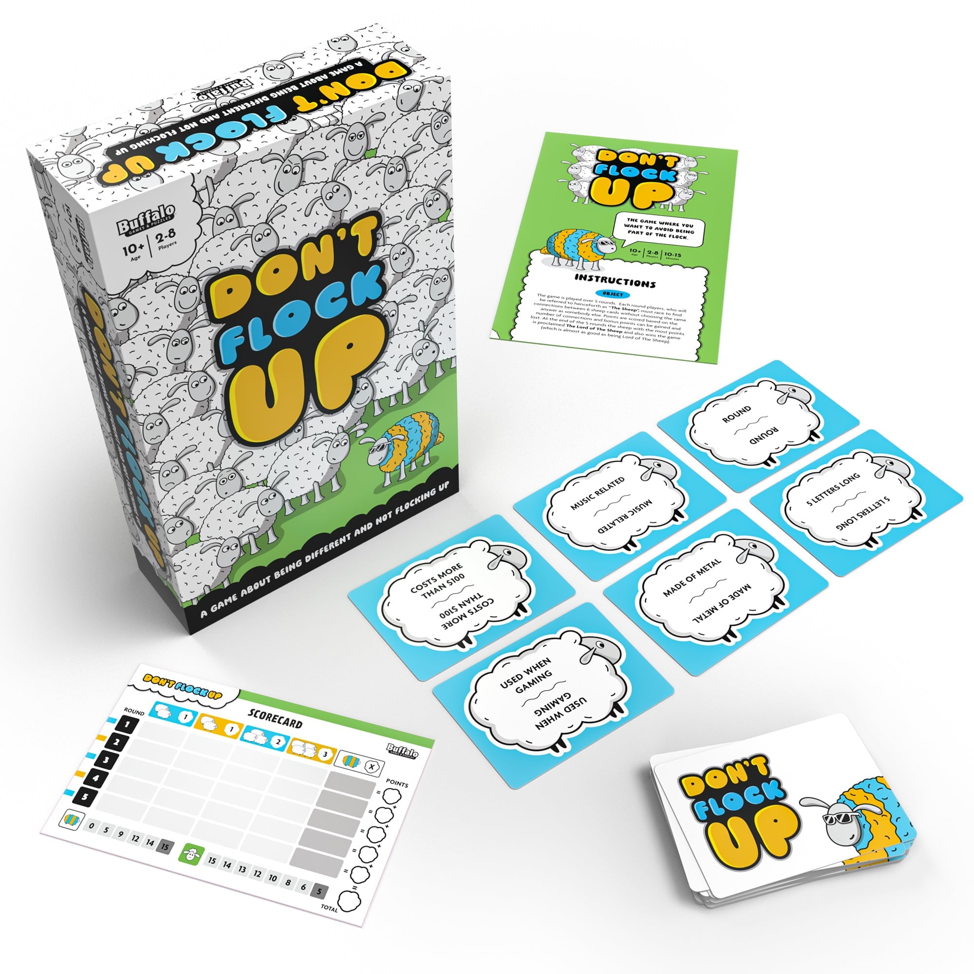 Don't Flock Up Family Board Game for Ages 10+ by Buffalo Games