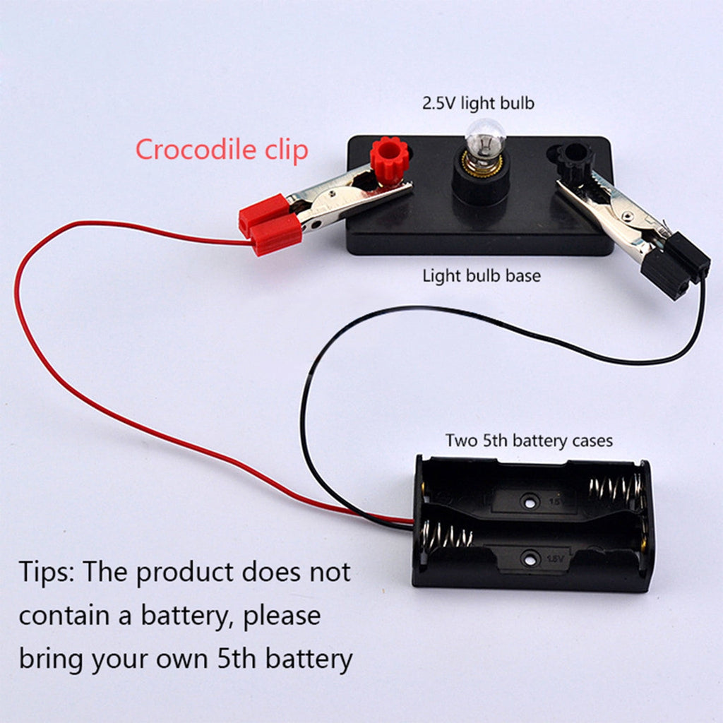 Elainilye Electric Circuit Bulb Kit Educational Montessori Learning Ki