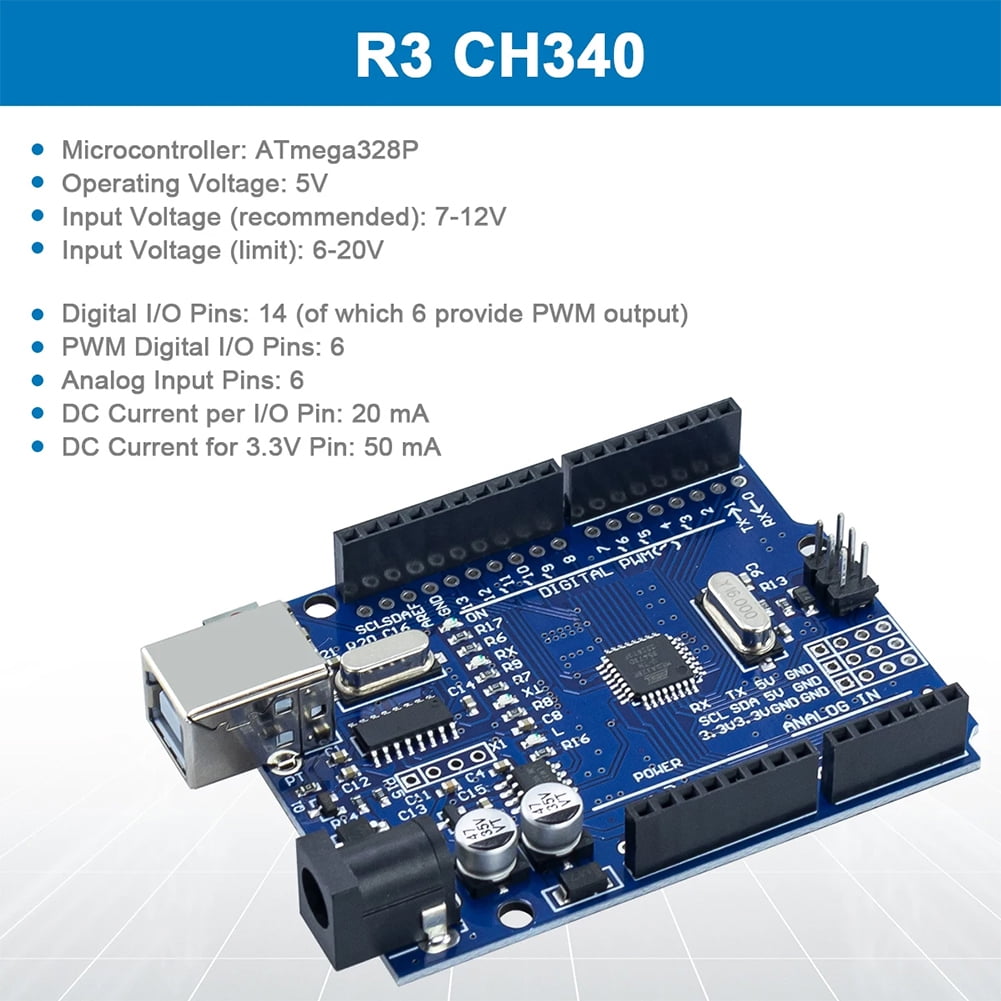 Educational Programming Kit with Breadboard Power Supply Resistors LED