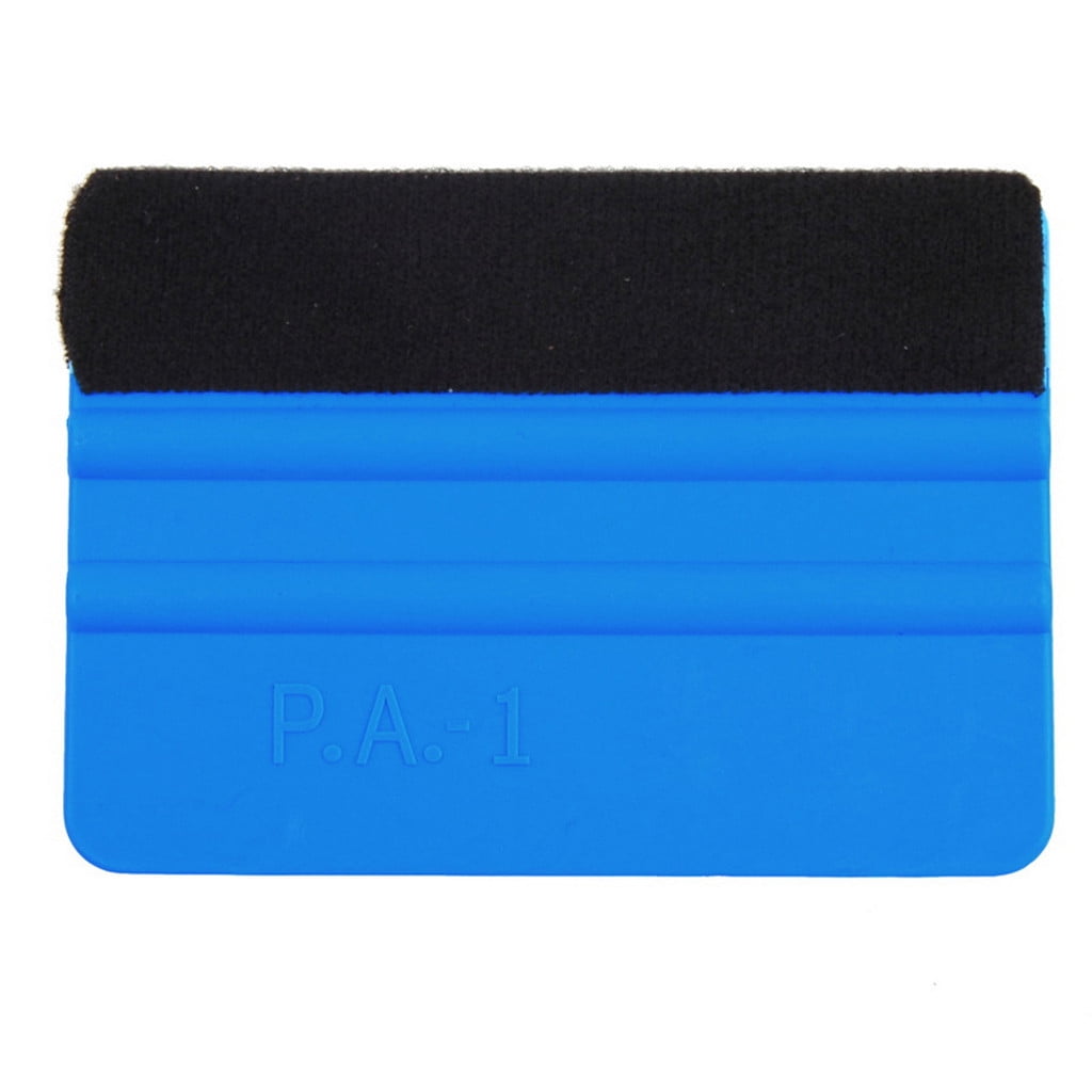 Sleek 4 Inch Plastic Felt Edge Squeegee Vinyl Scraper Tool for Car Dec