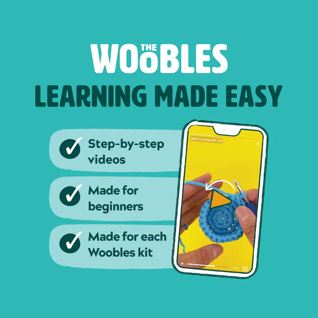 The Woobles Beginner Crochet Amigurumi Kits - Hazel The Nutcracker