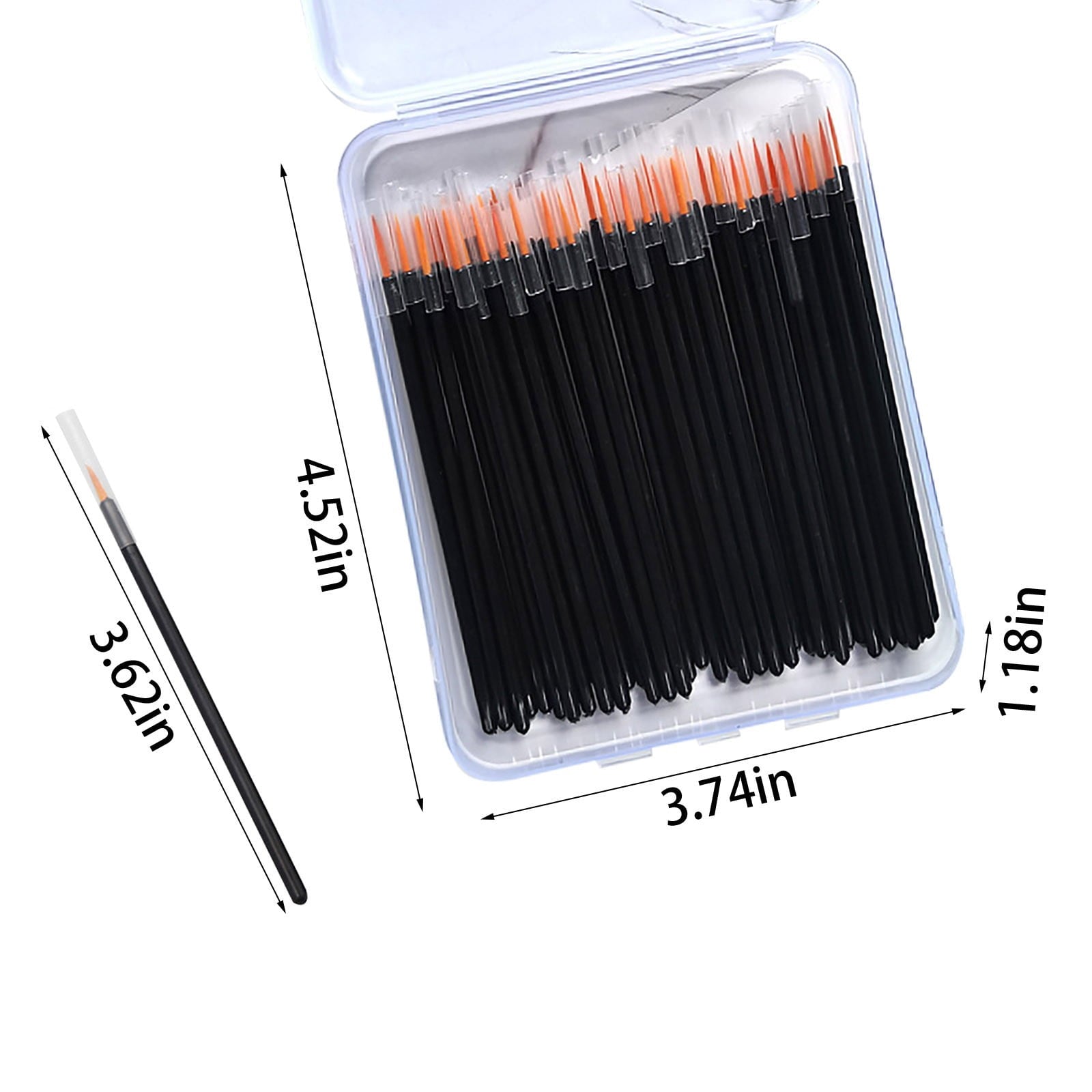 Beauos Disposable Makeup Brush, Eyeliner & Shadow Precision Tool, Sani