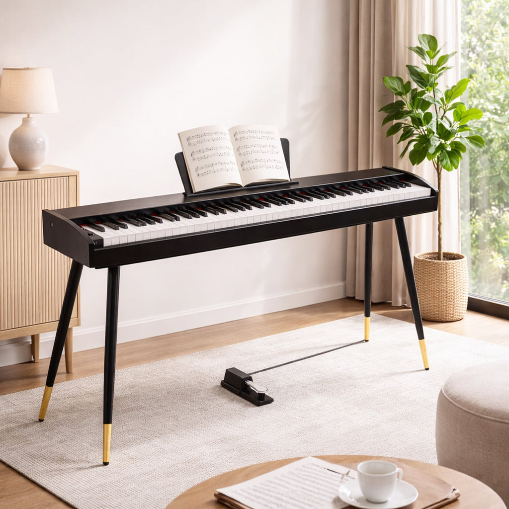 Fenbeli 88 Key Digital Piano Keyboard Full-Size Semi-Weighted Electric