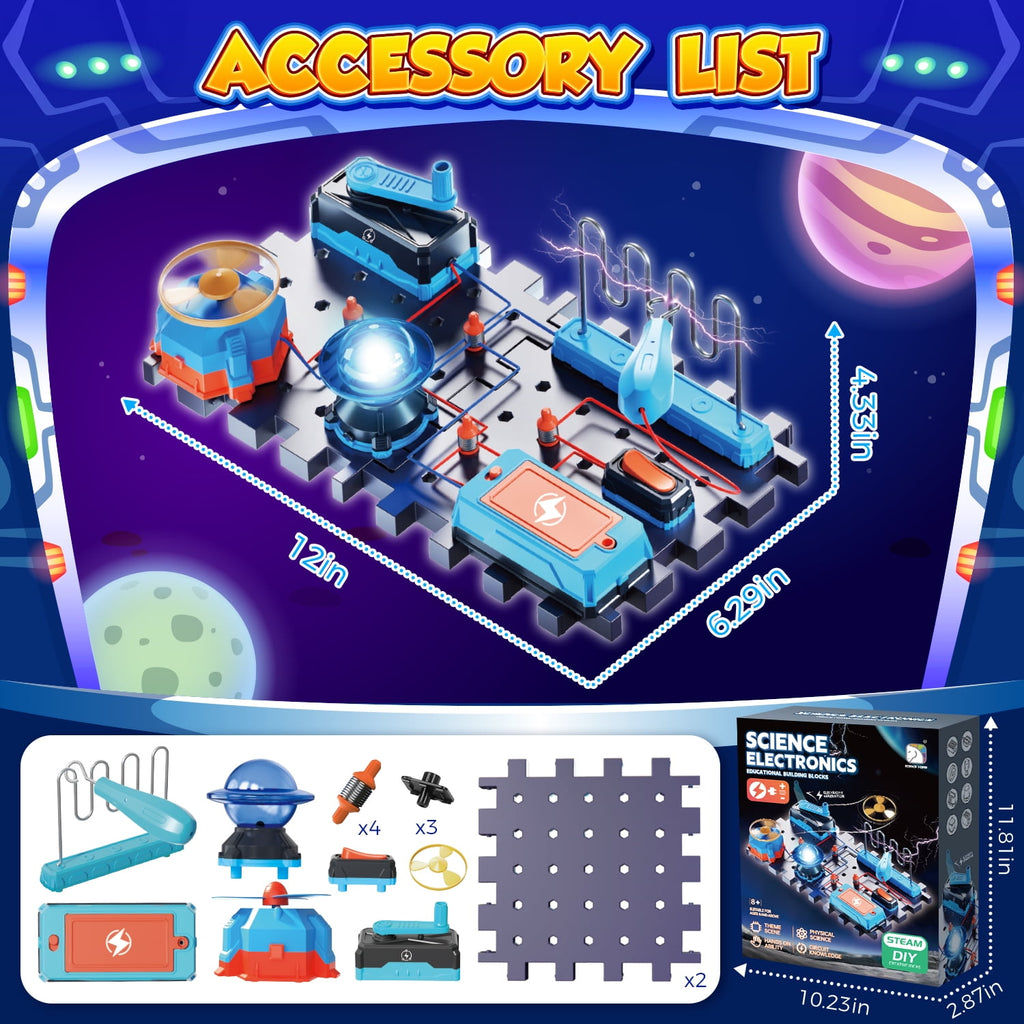 UUSUOO Science Kits for Kids Age 8-12,DIY Electronics Exploration Kit,