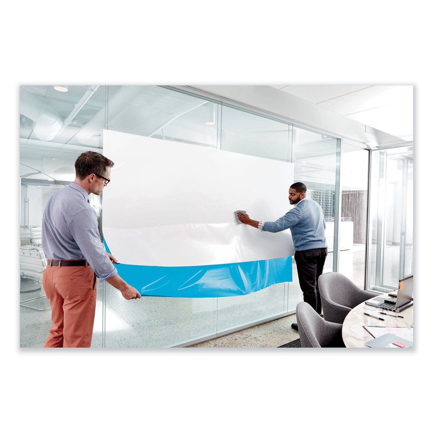 Post-it Dry Erase Surface with Adhesive Backing, 36" x 24", White