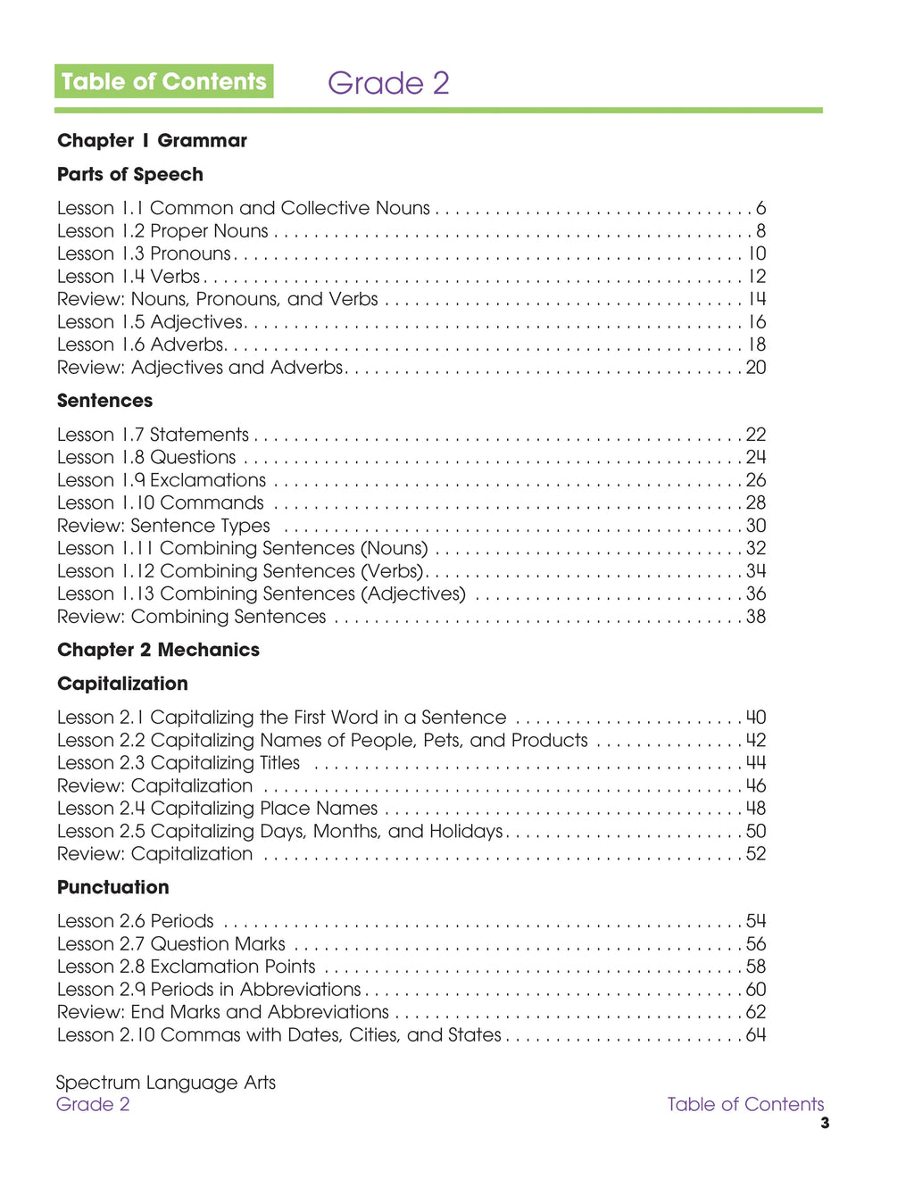 Spectrum: Spectrum Language Arts, Grade 2 (Series #12) (Paperback)