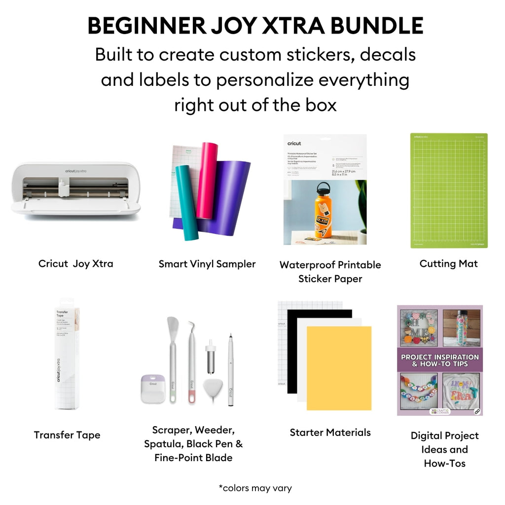 Cricut Joy Xtra Cutting Machine with Printable Sticker Paper & Vinyl B