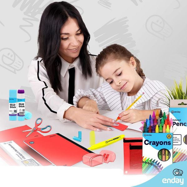 School Supplies Kit for Grades K–5 – 71 Items: Composition Noteboo