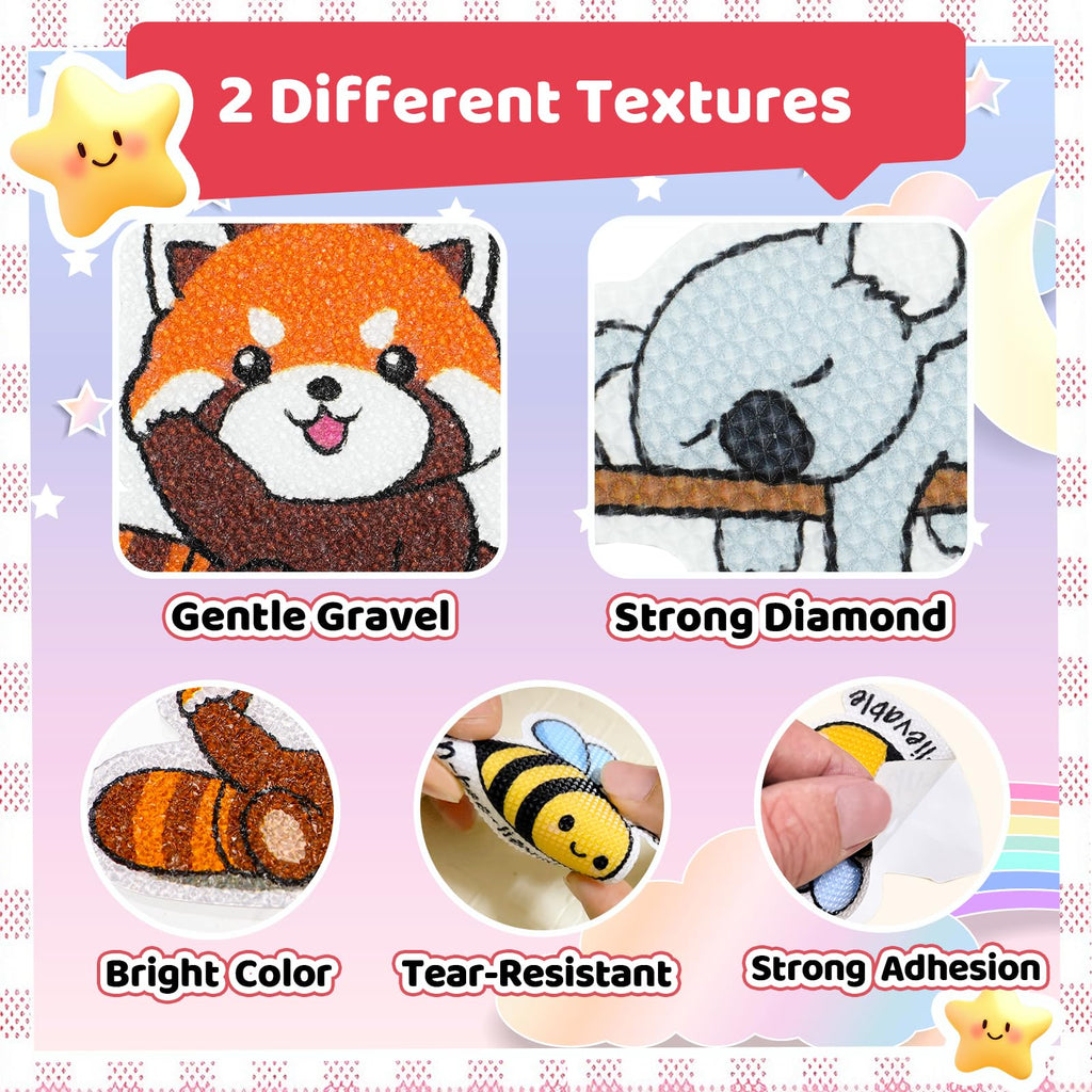 36 PCS Calm Strips for Anxiety Sensory Stickers - Fidget Stickers with Rough Texture - Adhesive Tactile Sensory Strips Anxiety Relief Items for Students, Adults