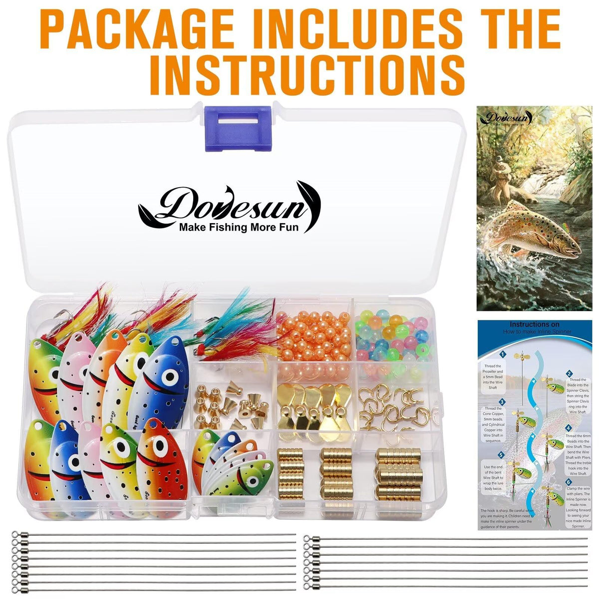 Dovesun DIY Spinner Lure Making Kit
