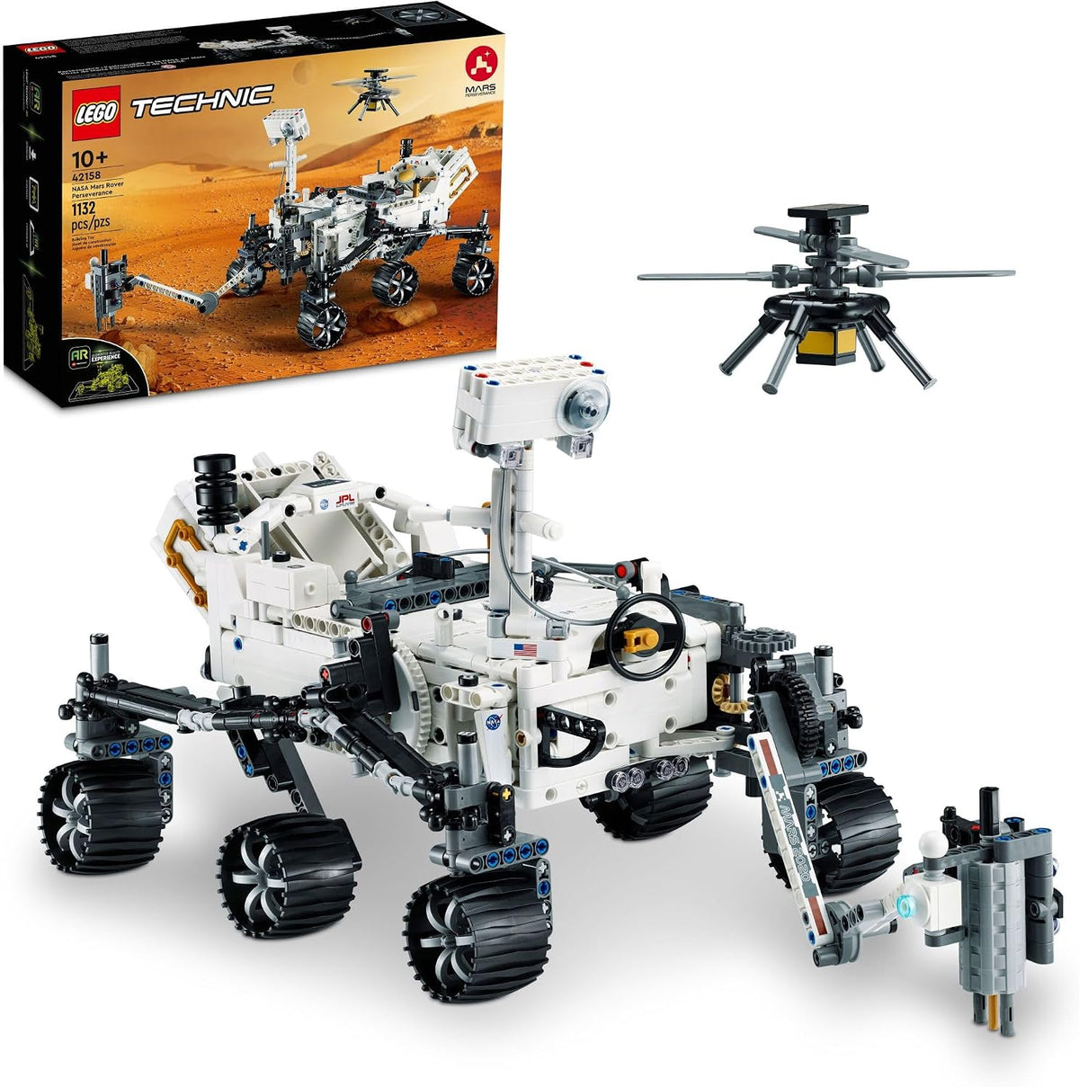 LEGO Technic NASA Mars Rover Perseverance Building Toys - STEM Model Kit for Boys & Girls, Ages 10+ Years - Gifts for Birthdays - Detailed Set for Display - 42158